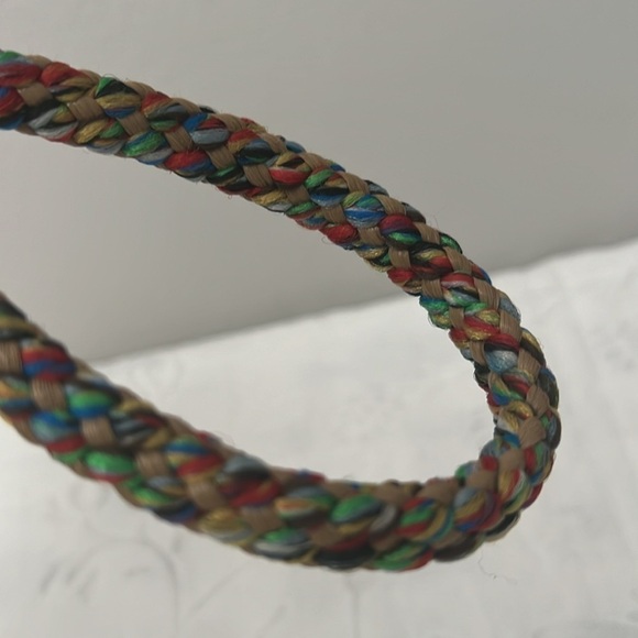 Vintage belt multicolor braided - Picture 4 of 6